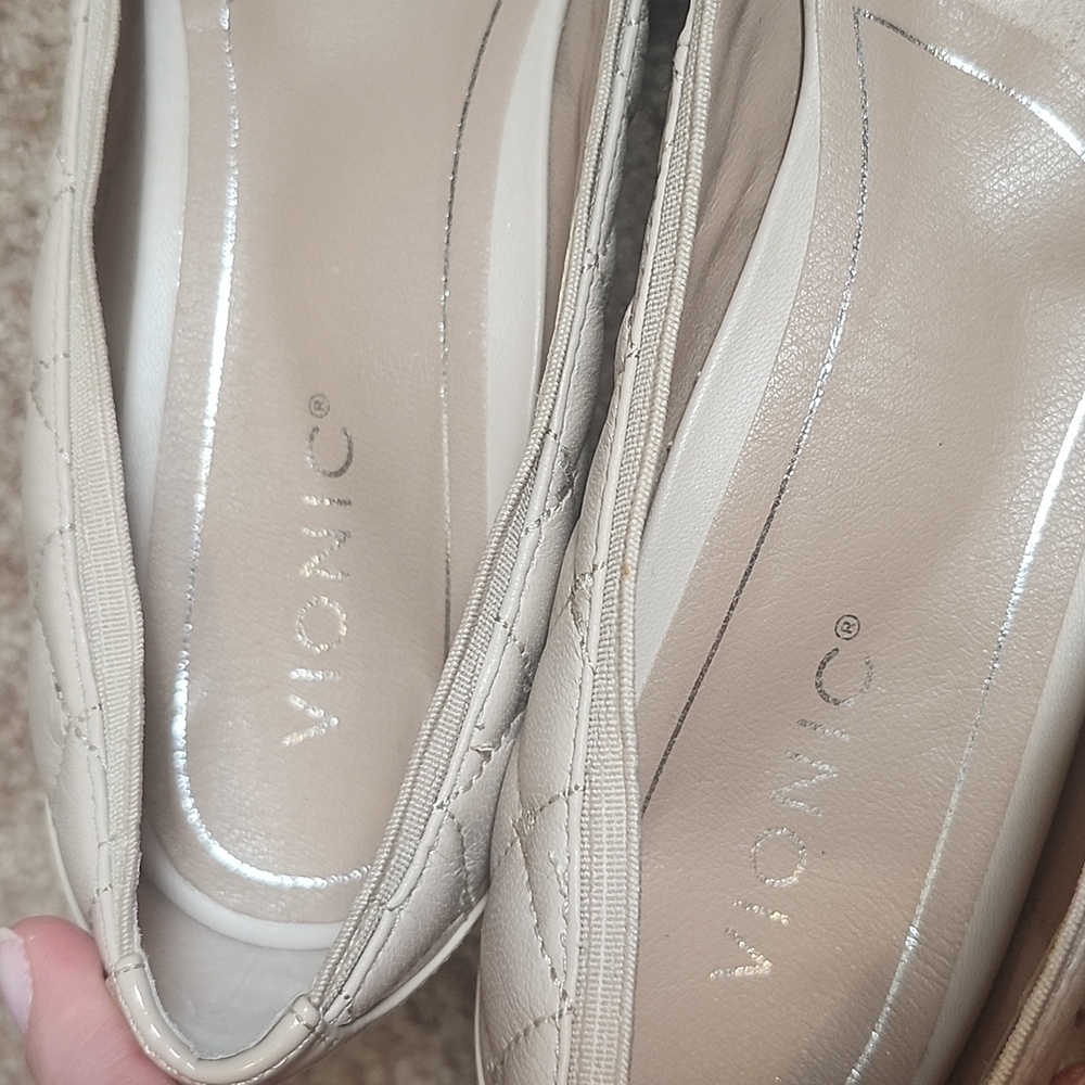 Vionic Olympia Ruby Block Pumps In Nude Wide Width - image 4